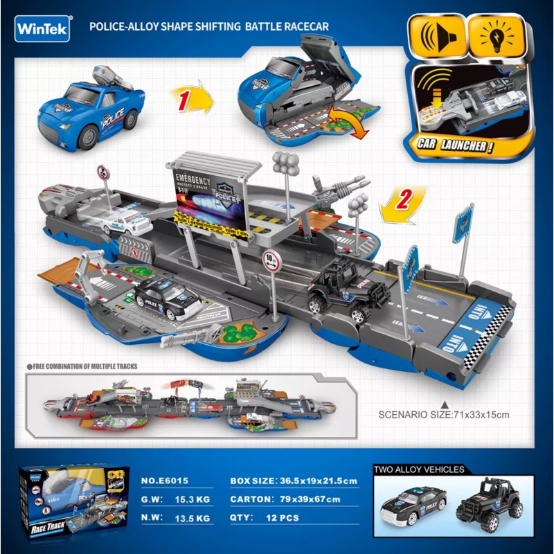 Race Track - transformační autíčko POLICIE